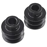 2 Stück Doppelrillen-V-Riemenscheibe für Motor 168F 170 A Typ kompatibel mit GX110 Modellen Eisenkonstruktion für effektive Kraftübertragung (19 mm)