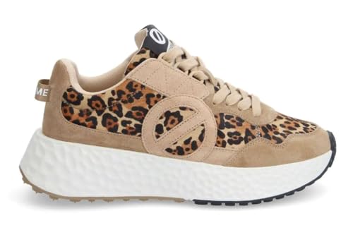 NONAME Carter Jogger W Suede/Pony Leo, Chaussures Mode Casual Running Fashion Sport, Nuts Brun, 40 EU