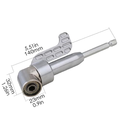 Adaptateur de perçage d'angle droit 105° avec embout hex pour visseuse