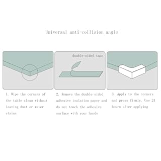 Meiyea 8 Pack Transparent Corner Protectors for Kids - Heavy Duty Edge Guards with Strong Adhesion, Soft Bumpers for Furniture, Table Corners, Glass & Plastic - Baby Proofing