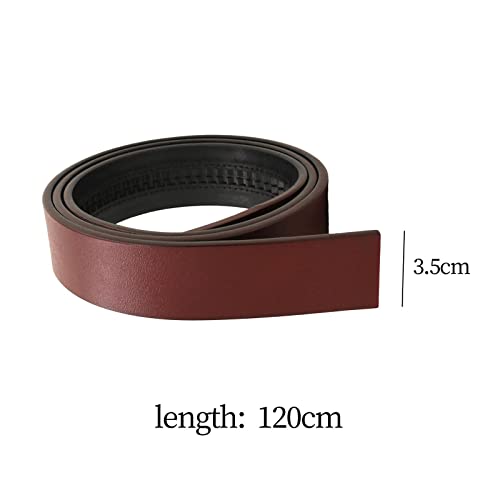 2x Premium Leather Belt Strap for Men's Ratchet Buckle System4