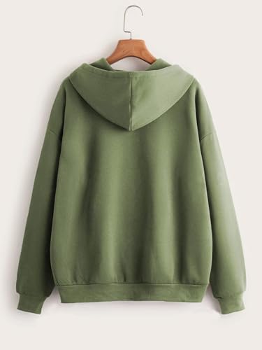 Image of Tagas Unisex Cotton Blend Solid Color Loose Fit Long Sleeve Drawstring and Zip Casual Hoodie| Zip Up Hoodie| Sweatshirt