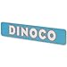 Disney Pixar Cars Dinoco Metal Wall Sign - Vintage Cars Sign for Bedroom or Play Room