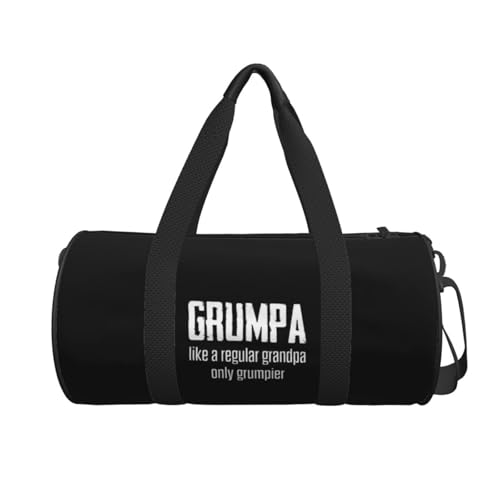 Grumpa Like Regular Grandpa Convertible Garment Bag with Shoulder Strap, Carry on Garment Duffel Bag for Men Women - Rolling Foldable for Travel Luggage Bags (Black)2