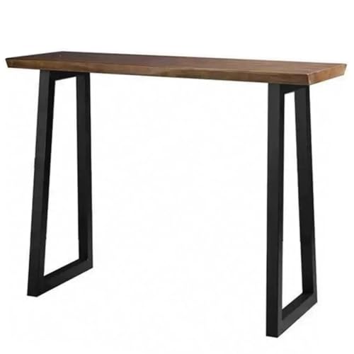 WANGCEPLSD Mesas Altas, Tablero de Madera de Pino, Soporta 100 Kg, Mesas Auxiliares, para Sala de Estar, Balcón, Bar en Casa(120cm/47in)