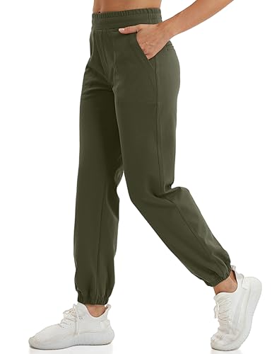 VOOVEEYA Women's Relaxed Yoga Pants, Workout Joggers with Pockets High Waisted Casual Jogging Pants2