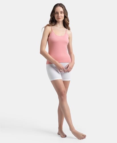 Image of Jockey 1487 Women Super Combed Cotton Rib Camisole with Adjustable Straps and StayFresh Treatment (Pack of 2)