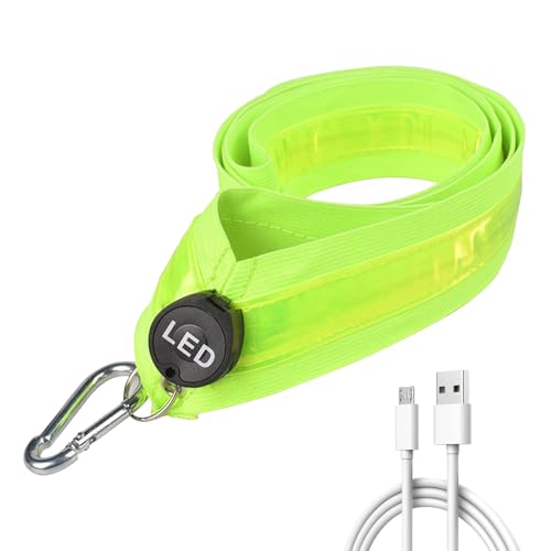 Ya en mundofriki.es: IGRARK Luz LED reflectante para correr con reflectores, cinturón USB recargable, ajustable, luz de seguridad nocturna, cinturón para correr, correr, ciclismo, senderismo, deportes al aire libre