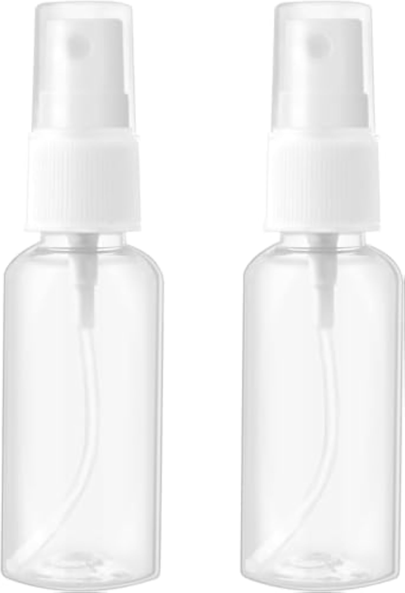 2 Pcs Clear Plastic Spray Bottles, Travel Size Mist Perfume