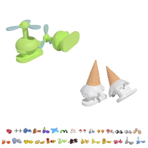 Shark Slides Fins Ice Cream Cone, 2Pair Cloud Shark Slipper Top Decoration Accessories With 3D Funny Fins Ice Cream Cone - Main Image