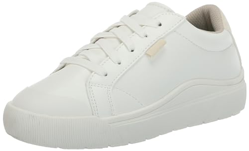 Dr. Scholl's Men's Time Off Kids Footwear, White/Taupe, 3