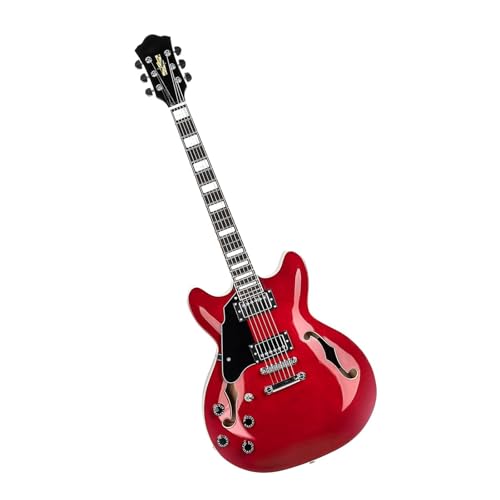 Guitare électrique gauchère rouge semi-creuse : l'instrument adulte pour exprimer votre passion - 2