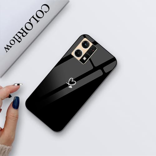 Image of COLORflow Back Cover Compatible with Oppo F21 Pro 4G / F21s Pro 4G | Cute Korean Hearts Customized | Shockproof TPU Bumper with Camera Protection Back Cover