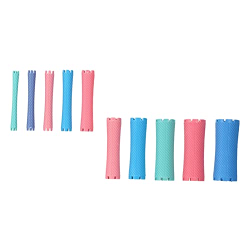 Beatifufu 100Pcs Reusable Hair Rollers Wavy Hair Perm Rods for Hair Styling Ideal for Curly and Wavy Hair Lightweight and Easy to Use for Home Hairdressing