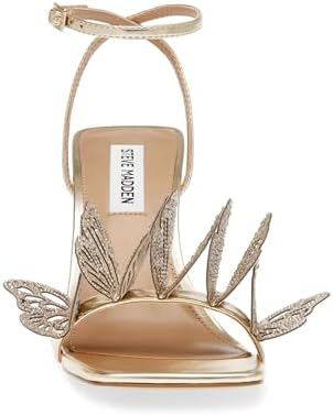 Steve Madden Women's Azariah Heeled Sandal, Gold, 9.5 | Image 5