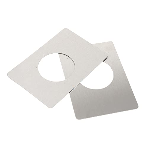 Angoily 2 Piezas De Placa De Refuerzo De Puerta Con Cerradura De Bola Y Placa De Refuerzo De Puerta Topes De Puerta De Salida Bisagras Para Puertas De Gabinete Kit De Cerradura De