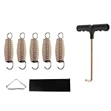 KIXZSAZ Hochwertiges Premium Ersatzset für Trampolinfedern mit einfachem Montagehaken, universell einsetzbar für Springbetten, 9 cm Feder