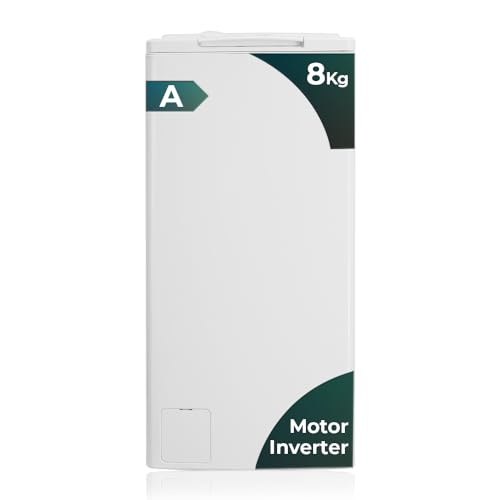 Svan Lavadora 8Kg Carga Superior Blanco SLCS8301AI. 1900W, 1300rpm, Motor Inverter, 16 Programas, Función Stop&Go, Clase de Eficiencia Energética A