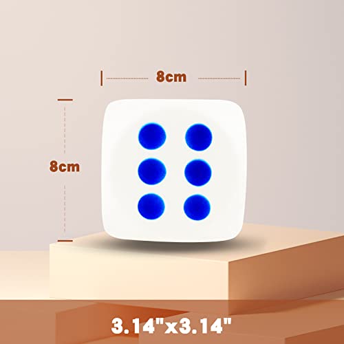 Anboor 3.1" Squishies Dice Kawaii Soft Age 3+ Slow Rising Scented Squishies Stress Relief Kids Toys Presnet Collection Decorative Props(Blue Red) - Image 3