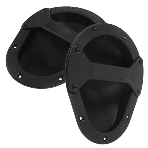 HEMOTON 2pcs Replacement Speaker Handles Pulls for Loudspeaker Matte Black Easy to Use Handle for Musicians