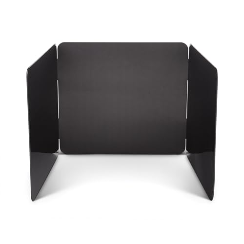 HIC Kitchen 3-Sided Splatter Guard, Non-Stick Carbon Steel, Heat Safe, Folds Flat For Storage - Image 4