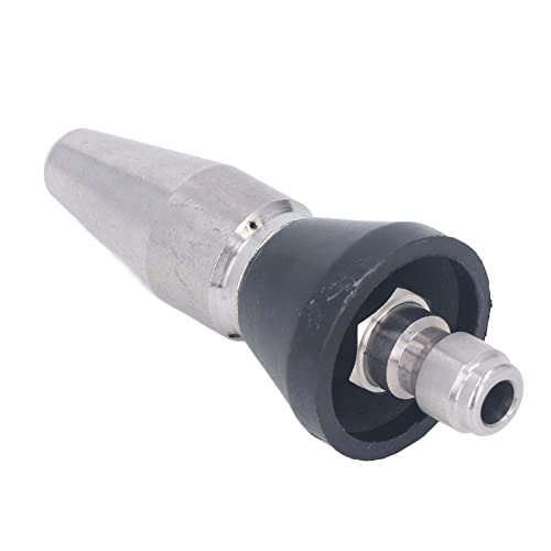 Nozzle, 5000PSI Anti Robust Mini Pointed Nozzle Efficient for Toilet (Large Head Rear 3 Holes 1/4in NPT)