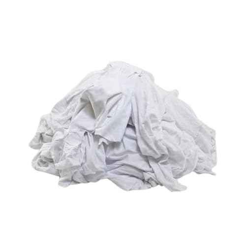Image of Calibre - White waste Cotton Cloth,Waste Cloth,chindi,Cotton Waste Cloth,Cleaning dusting Cloth for Wiping Hands,Machines,Kitchen & Household General use (9 kg).