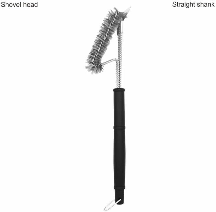 EWUVP Grill Brush and Scraper, 18" Adjustable Handle BBQ Grill Brush for Outdoor Grill, Extra Strong BBQ Cleaner Accessories, Triple Scrubbers Cleaning Brush for Gas/Charcoal Grilling Grates - Image 6