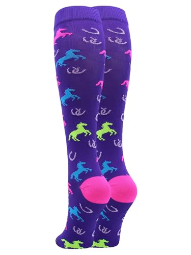 MadSportsStuff Wild Horses Equestrian Athletic Over the Calf Socks4