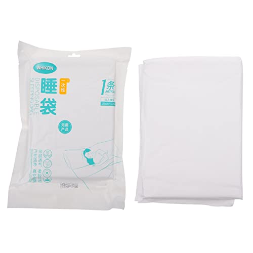Toddmomy 1 Saco De Dormir Desechable Sacos De Dormir para Acampar para Adultos Sábanas Sábanas De Colchón Ropa De Cama De Hotel Colchas Dobles para Adultos Sábanas De Viaje No