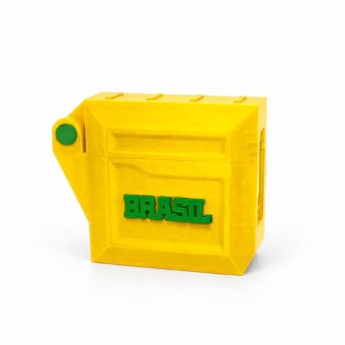 Kit Revenda 10 Porta Cartas Figurinhas Estojo Copa 2026 Organizador Personalizado brasil (AMARELO)