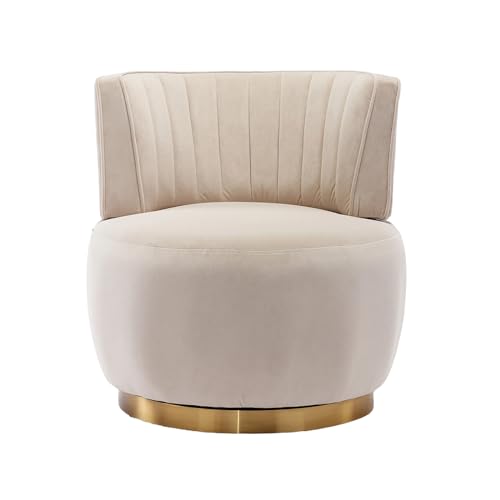 Sillón Plegable Velvet Beige miniatura 1