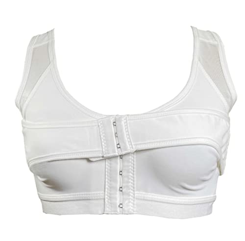 Sujetadores de hebilla frontal para mejorar el pecho Sujetadores de compresión Sujetadores deportivos Sujetadores de yoga Sujetadores a prueba de golpes Deportes Apoyos Fitness Chaleco Bras, blanco, L Cover