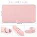 Nail Art Table Mat, (Mat Only) Foldable Nail Hand Rest Manicure Pad, Soft Microfiber PU Leather Nail Mat, Nail Arm Rest Pad for Acrylic Nails, Nail Table Pad Desk Mat for Nail Tech Salon Home, Pink