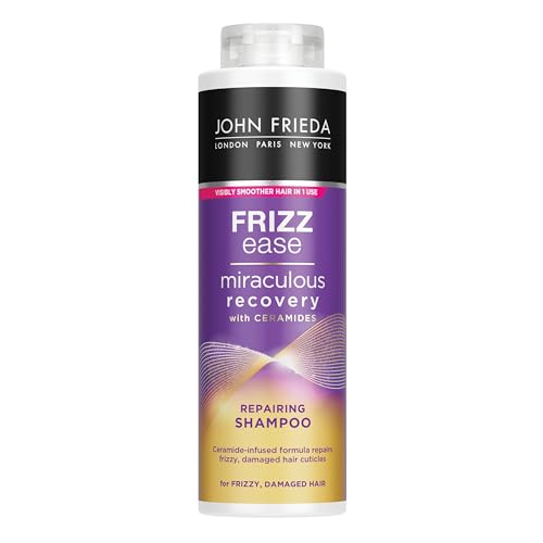 John Frieda Frizz Ease Miraculous Recovery Shampoo voor Droog, Beschadigd en Pluzig Haar - 500 Milliliter - Herstelt Beschadigd Haar