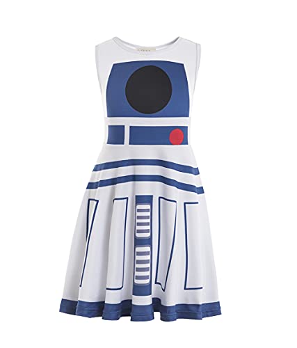Ruikajia Rey Costume Chewbacca Rhinestone Costume Princess Leia Costume Darth Costume BB8 R2D2 (Off-White 3 Years)
