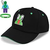 YUEKU Baseball Cap Kids Boys Girls Adjustable Cartoon Cotton Falt Hat One Size Black