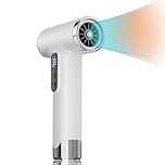 Cordless Hair Dryer, 100000RPM Fast Hair Dryer, 15000mAh Rechargeable Hair Dryer, 200W Battery Operated Ionic Hair Dryer with Diffuser for Outdoor Travel Camping (White)