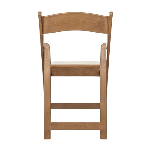 Image of Flash Furniture Hercules Resin Indoor /Outdoor Event Chair, Chestnut, 2-Pack