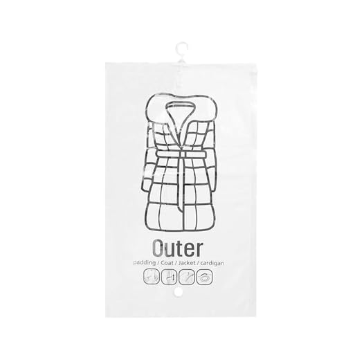 Bolsas de ropa para colgar ropa, bolsas de almacenamiento reutilizables selladas al vacío, embalaje portátil a prueba de polvo para armario, maleta, equipaje, mochila, viajes, abrigo de invierno para