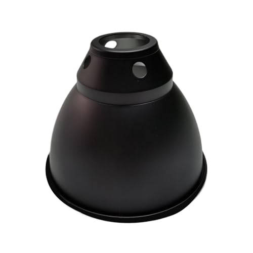 Nybhyjka Lámpara de cúpula de reptil, pantalla de cúpula profunda, cubierta de reflexión óptica, lámpara de terrario para bombilla UVB, bombilla de calor