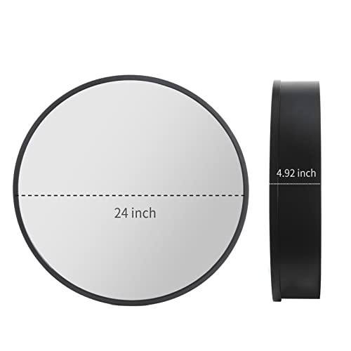 Movo Medicine Cabinet Round 24 Inch X 24 Inch Bathroom Cabinet Mirror, Circular Storage Cabinet Surface Mounted #TOP2