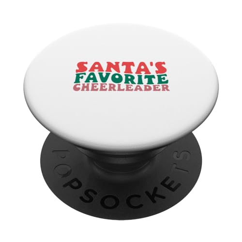 Santas Lieblings-Cheerleader - Funny Christmas PopSockets mit austauschbarem PopGrip