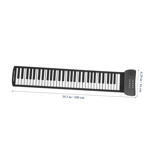 Toyvian 61 Roll Piano Clavier De Piano Pliable Piano Clavier Enfants Piano Clavier Pliant Piano Clavier Électronique Pliable Piano Électrique Main Épaissir Clavier Souple Enfant - Les Beatles, Paul McCartney, John Lennon, RIngo Starr, George Harrison Toyvian 61 Roll Piano Clavier De Piano Pliable Piano Clavier Enfants Piano Clavier Pliant Piano Clavier Électronique Pliable Piano Électrique Main Épaissir Clavier Souple Enfant – Image 6