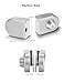 Stainless Steel Glass Door Lock, No Drill Anti-Theft Security Lock Glass Door Cabinet Lock with Keys Open/Close Home Hotel Bathroom, for 10mm-12mm/0.39-0.47in