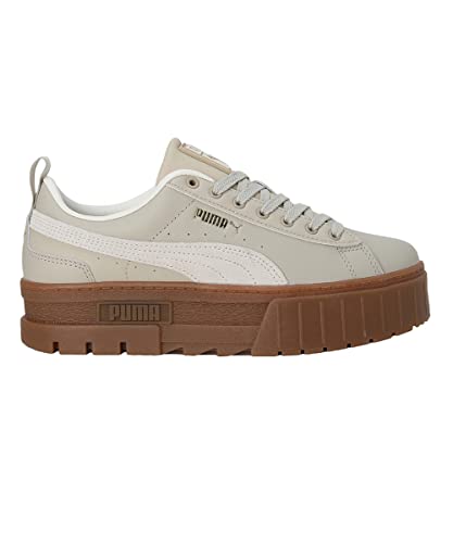 Image of Puma Womens Mayze LTH WN's Putty-Pristine-Team Gold Sneaker - 3 UK (38198312)