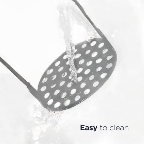 Deiss PRO Heavy Duty Stainless Steel Potato Masher with Non-Slip Rubber Handle Hand Held Masher for Struggle-Free Mashing - Image 3