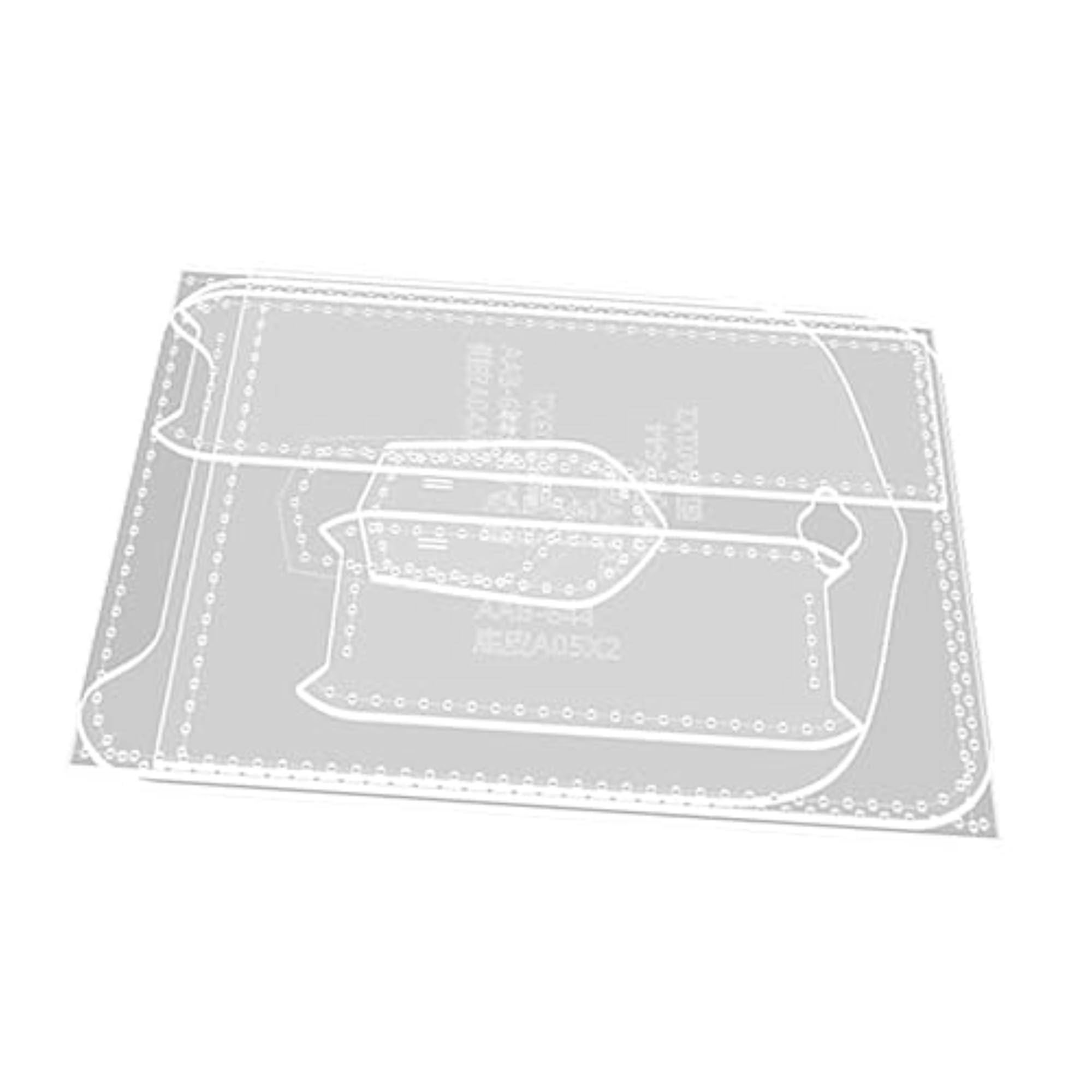 DIY Leather Craft Clear Acrylic Template Tool Set