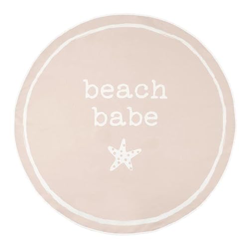 Image of Stephan Baby Towels - Quick Dry Microfiber Infant or Toddler Beach Towel Round, 42-Inch Diameter, Pink - Beach Babe