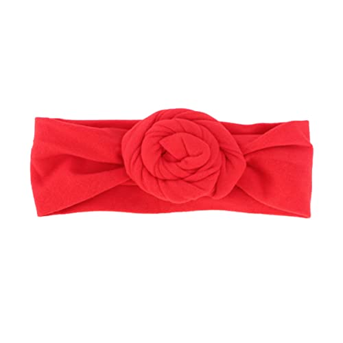 BESPORTBLE Elastic Red Bowknot Headband for Soft Cotton Hair Hoop Hair Accessories for Childrens Parties Birthdays Halloween and Daily Wear